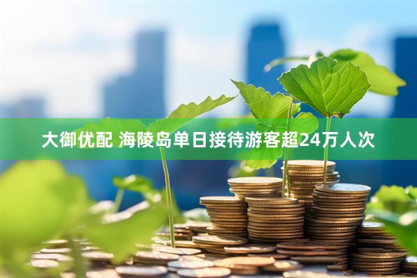 大御优配 海陵岛单日接待游客超24万人次